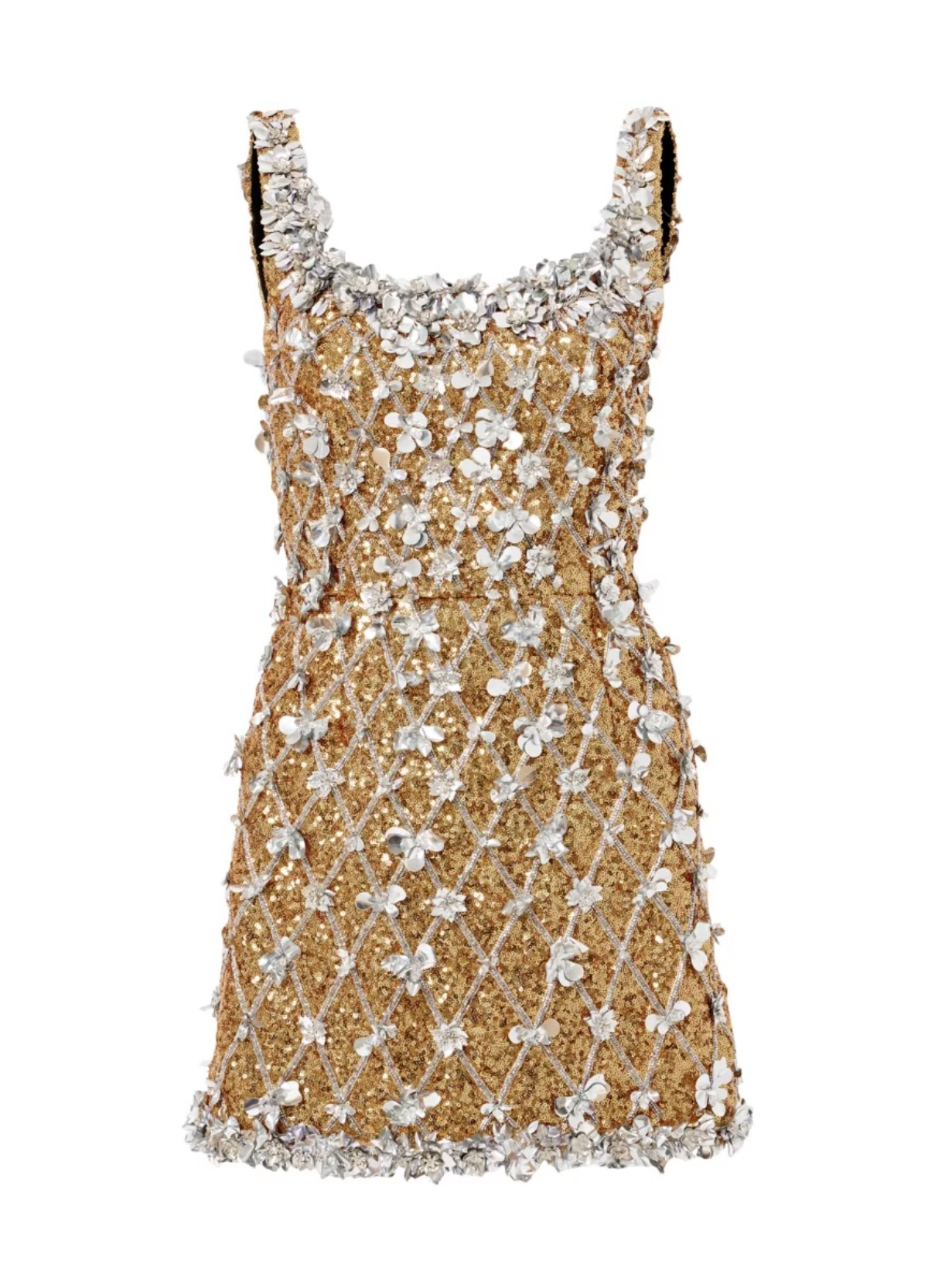 Sequin & Paillette Mini Dress — Carolina Herrera