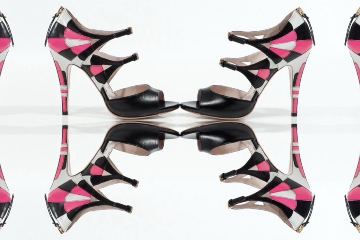 Geometric Cage Sandal — Miu Miu