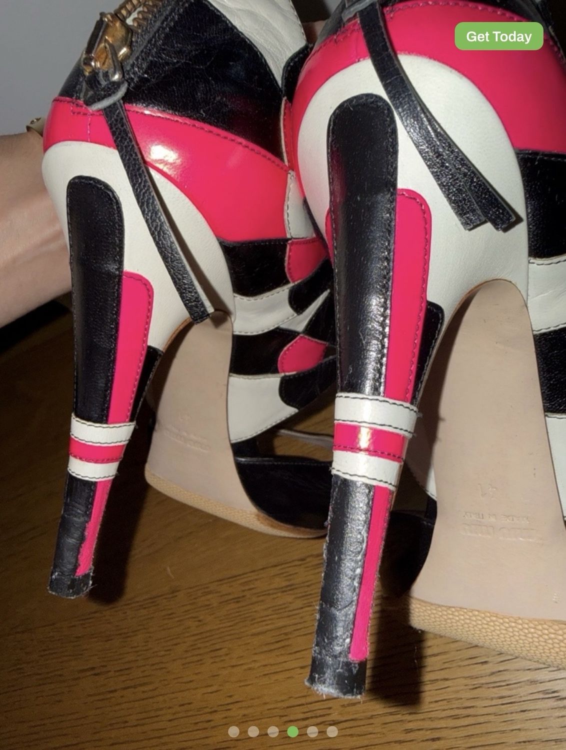 Geometric Cage Sandal — heel detail