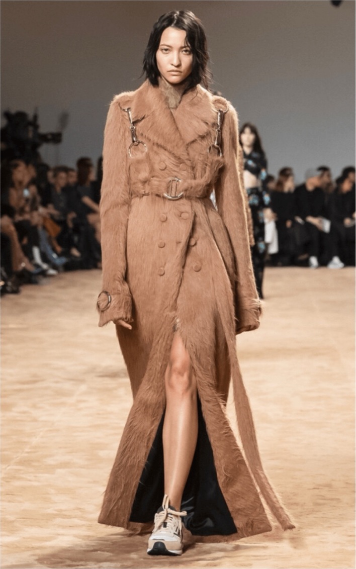 Long-Line Alpaca Coat — Paco Rabanne