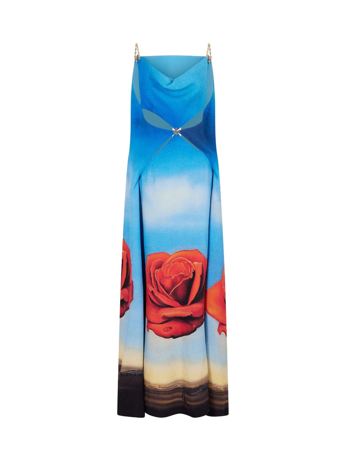 Dalí Rose Jersey Dress — flat front
