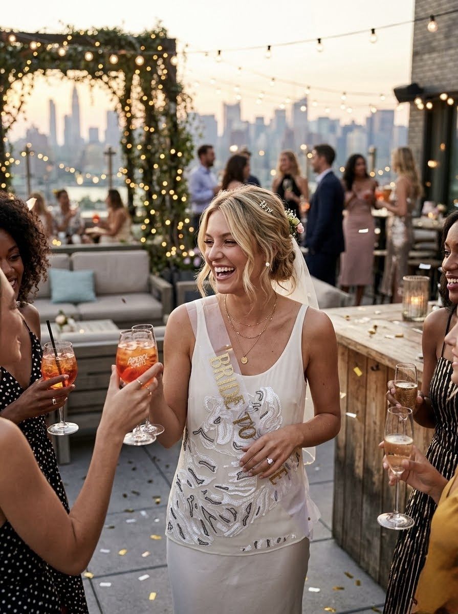 Rare Beaded Silk Tank — worn rooftop